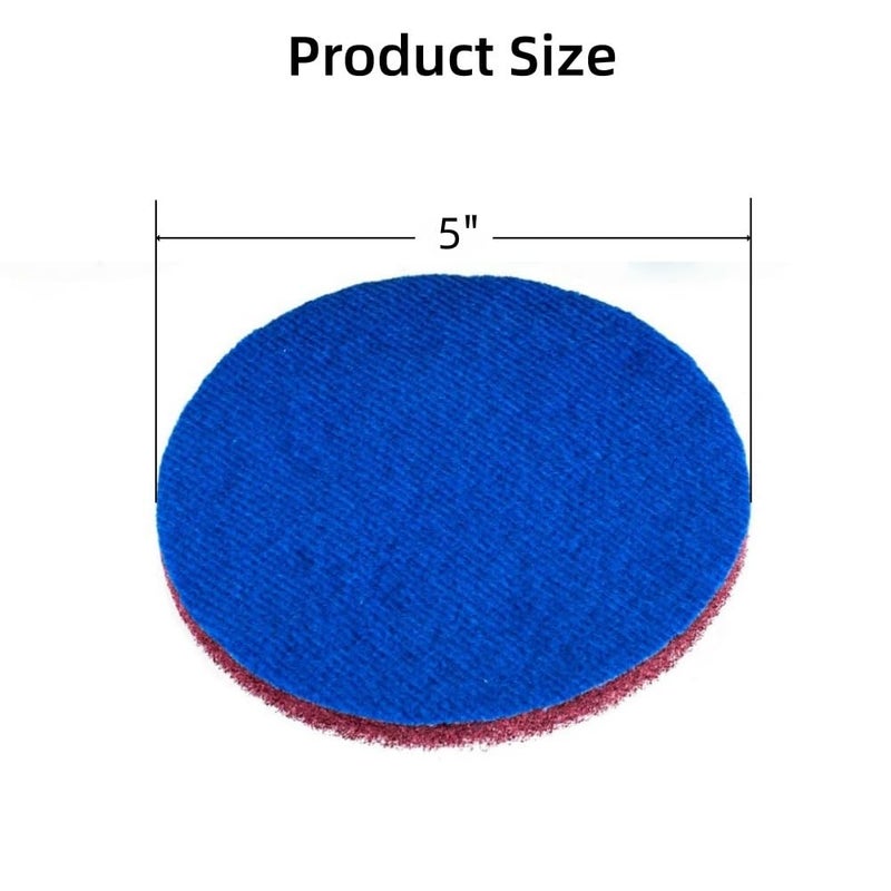 Kichwit 6-Pack Replacement Scrub Pads, Red (5 Inch) - Image 5